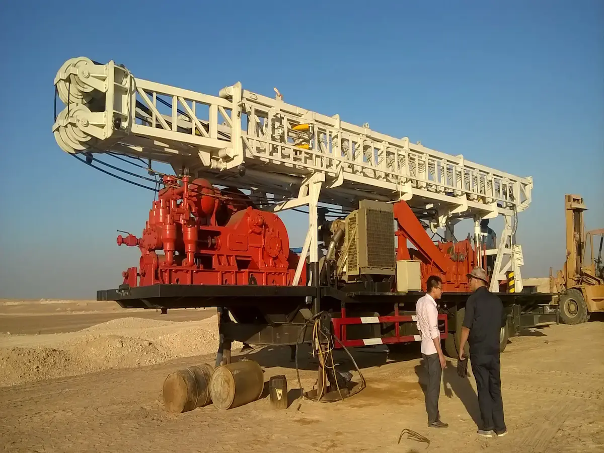 On-site drilling rig operation